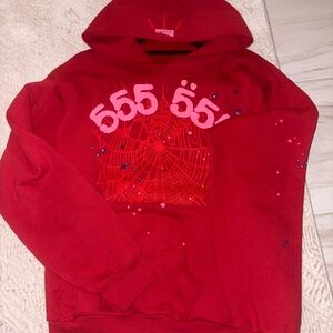 Red Sp5der 555 hoodie Design